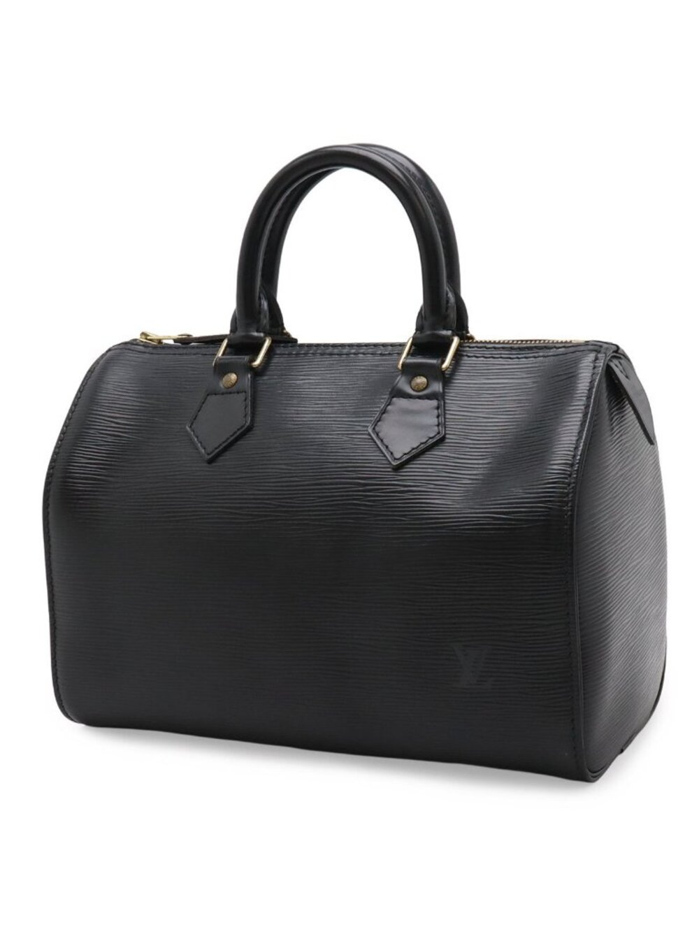 Louis Vuitton Epi Speedy 25 Mini Boston Bag Noir Black Gold - Picture 2 of 9